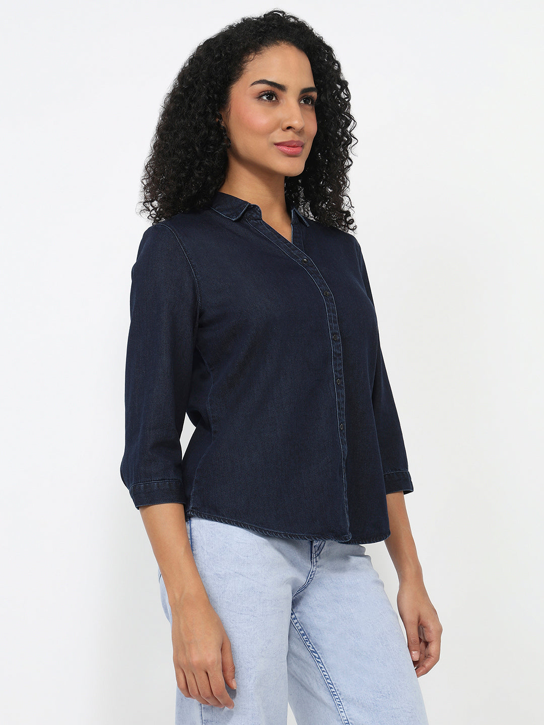 Women Dark Blue Shirt