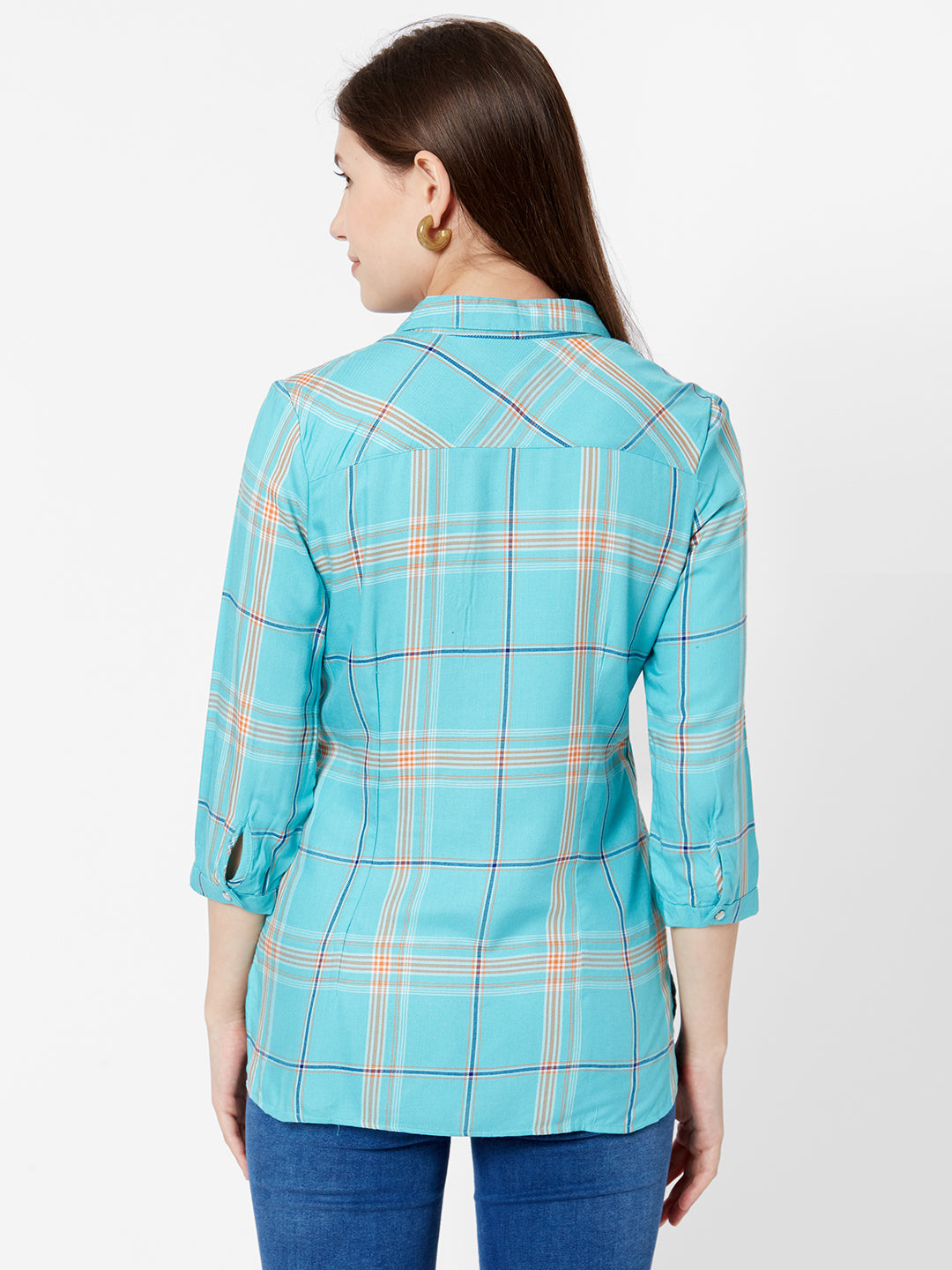 Women Sea Green Top