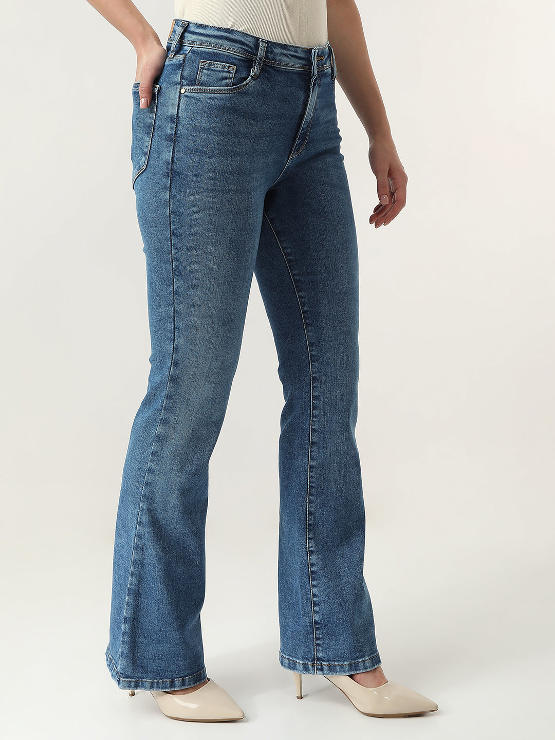 Women High-Rise Flare Jeans