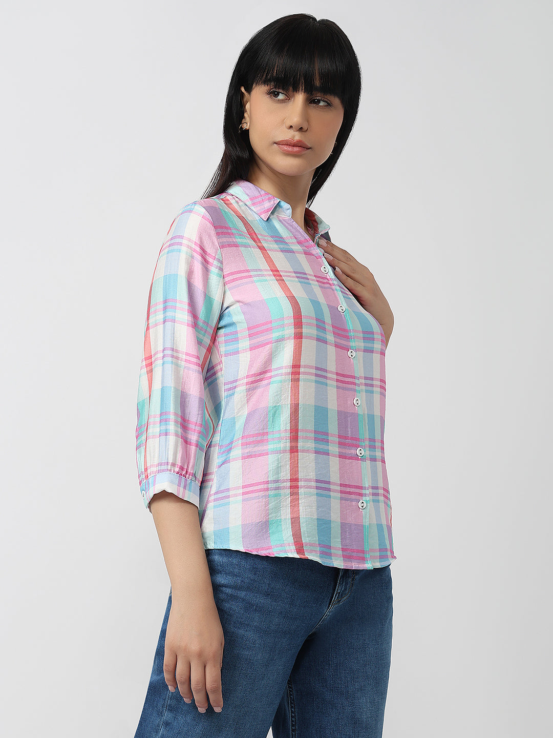 Women Multi Slim Fit Shirt