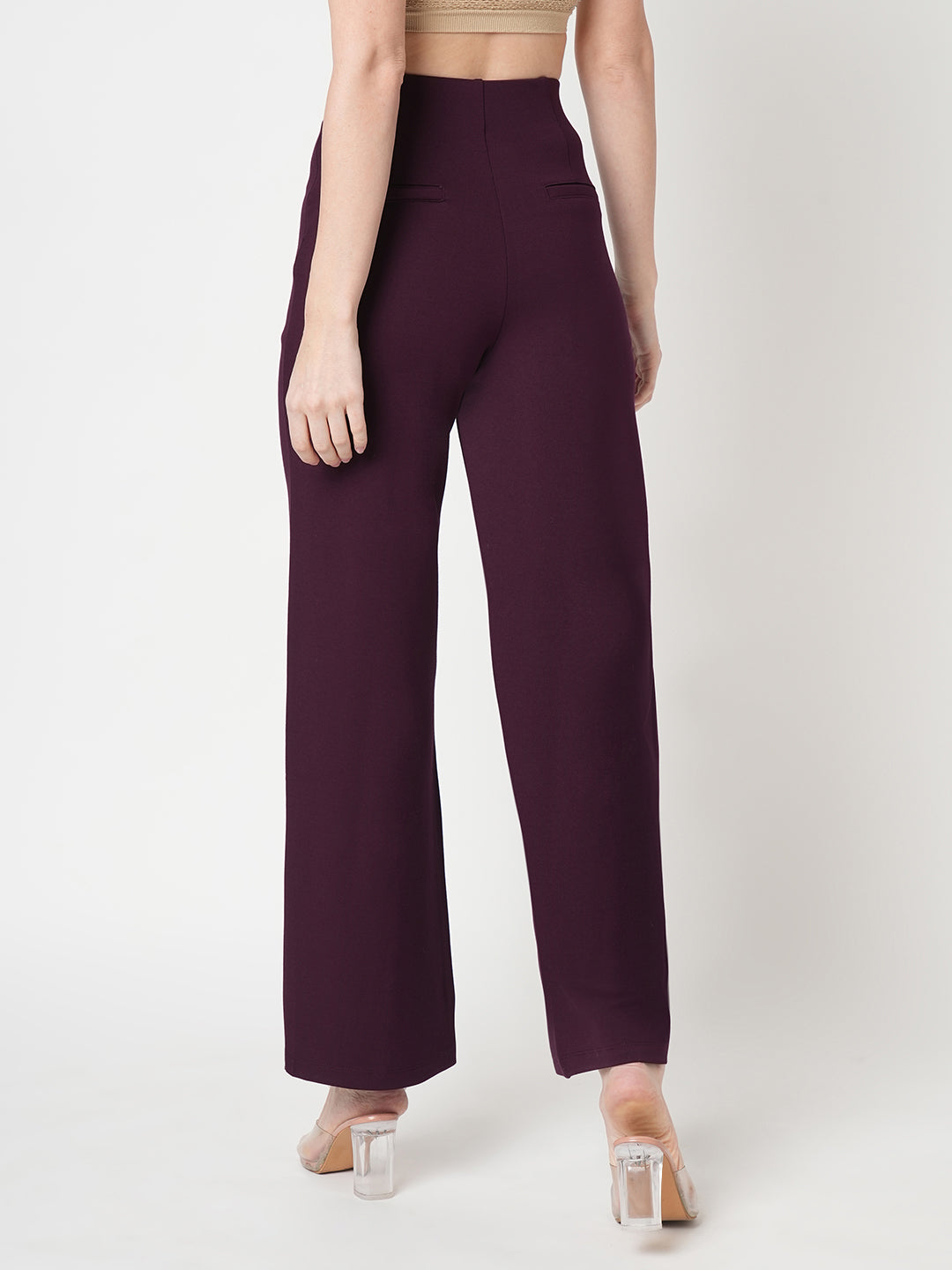 Women Wine Treggings