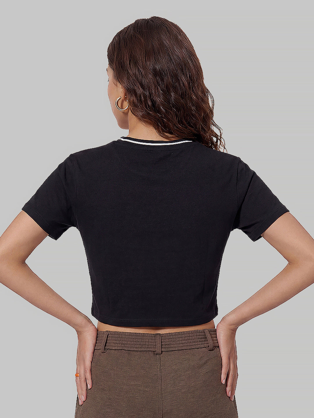 Women Black Genz Tees