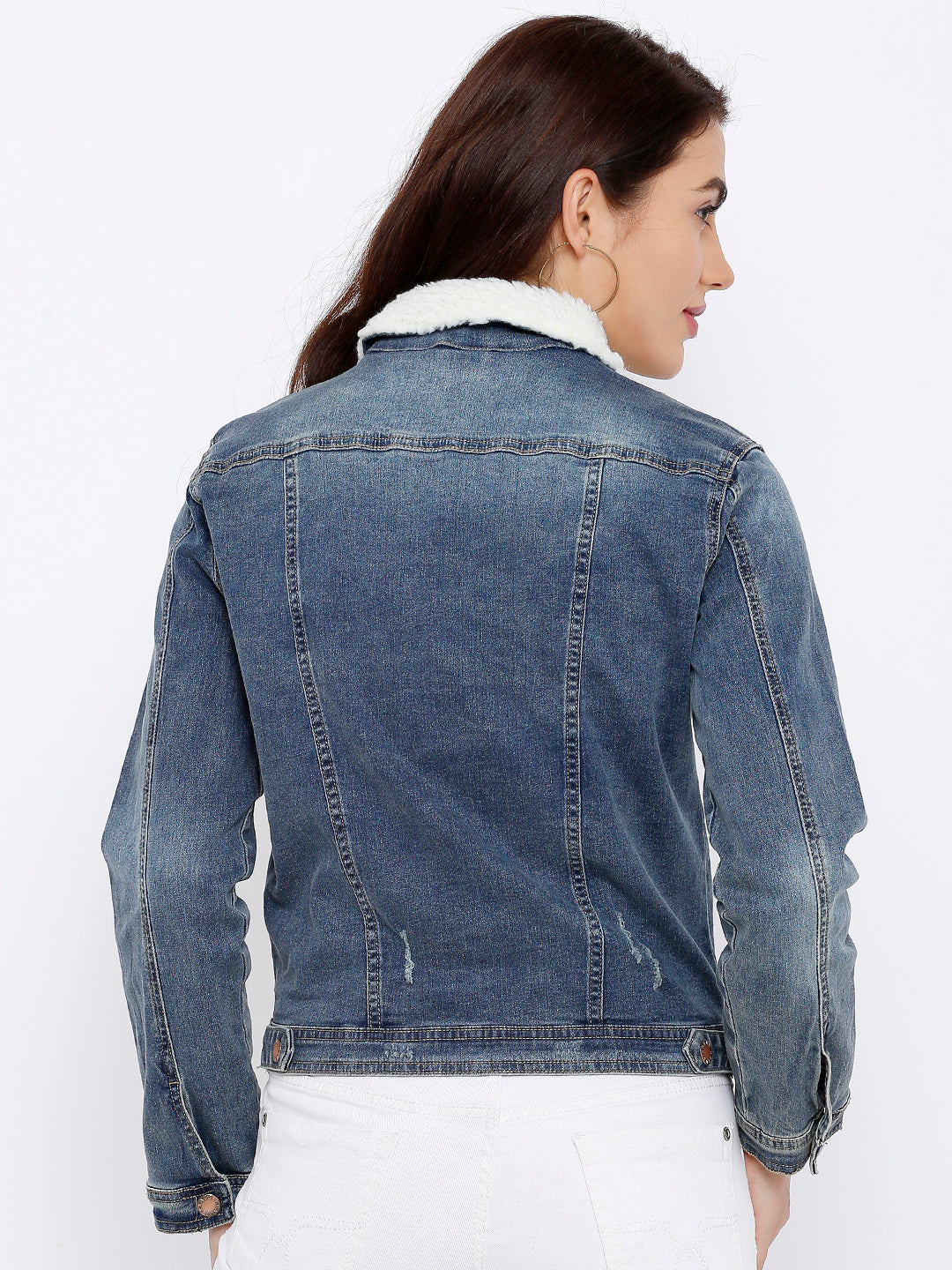Women Blue Denim Jacket