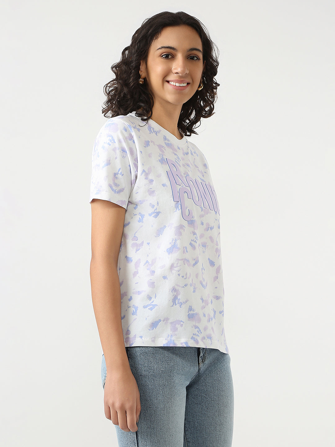 Women Tie & Dye Slim T-Shirt