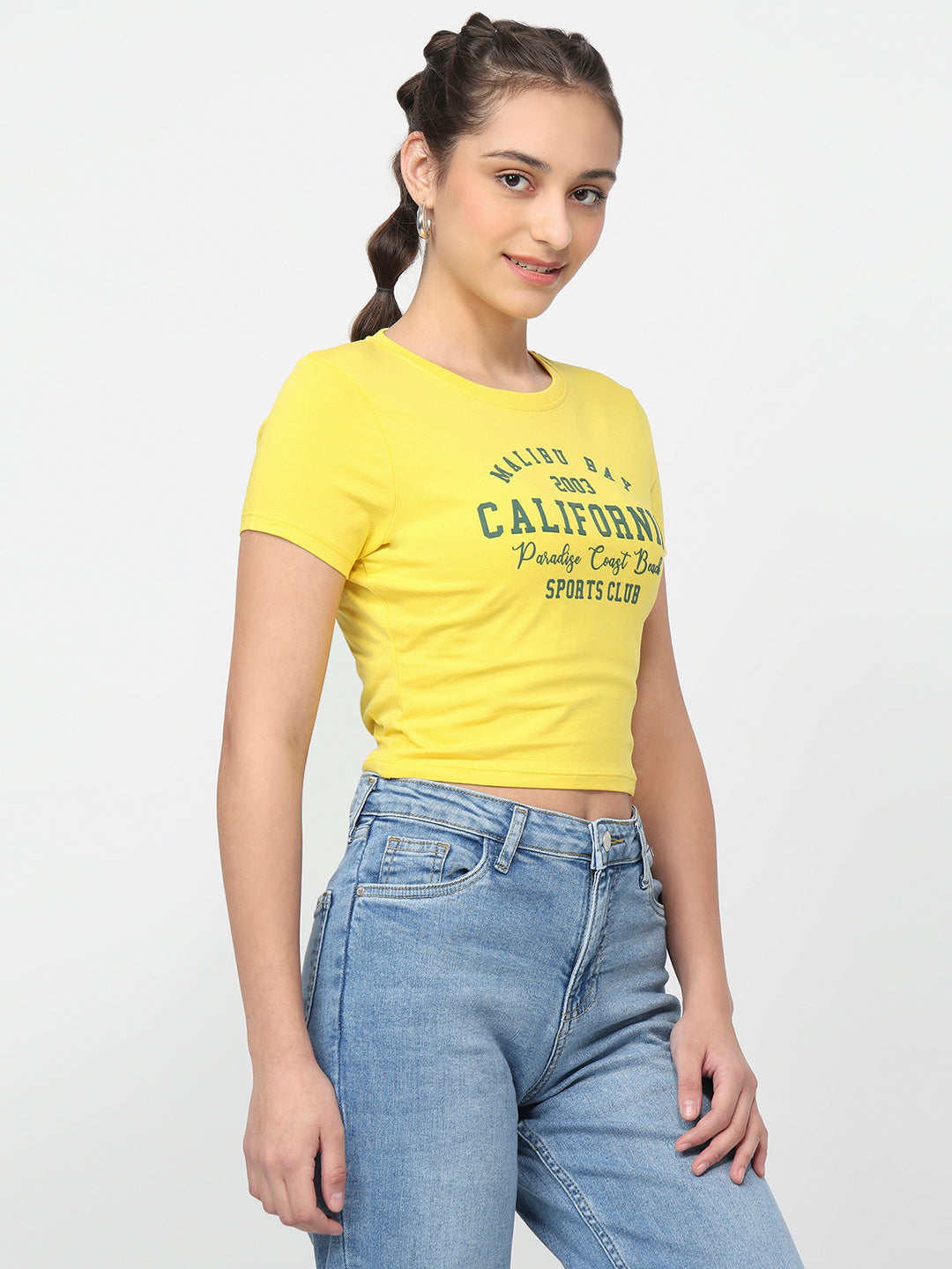 Women Yellow Genz Tees