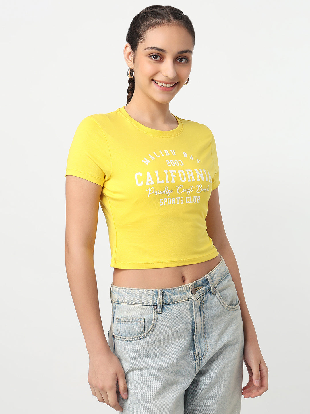 Women Yellow Genz Tees
