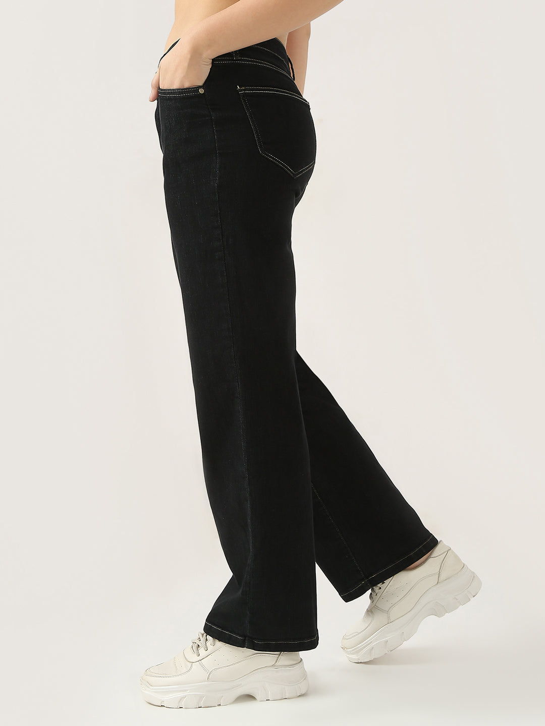 Women High-Rise Wide Leg Jeans
