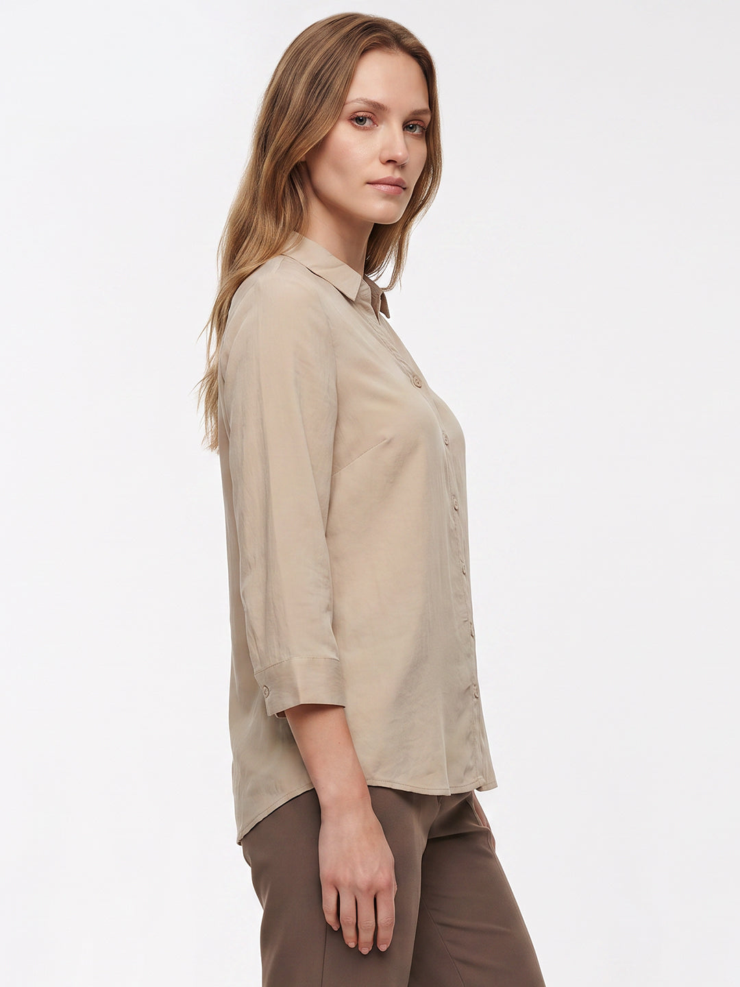 Women Beige Shirt
