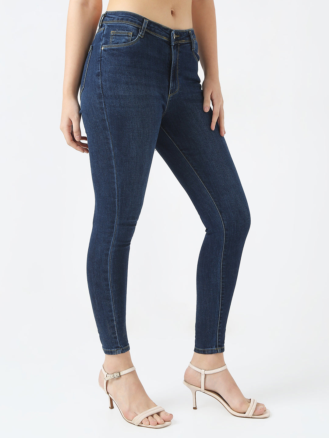 Women Blue Sky High Skinny Jeans