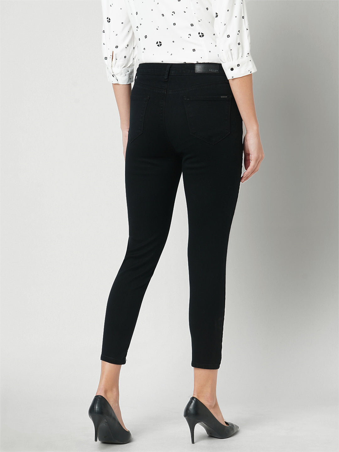 Women Black High-Rise Skinny Jeans