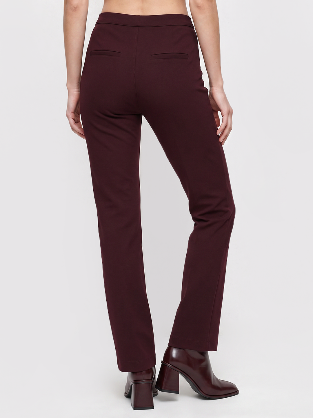 Women Wine Flare Treggings