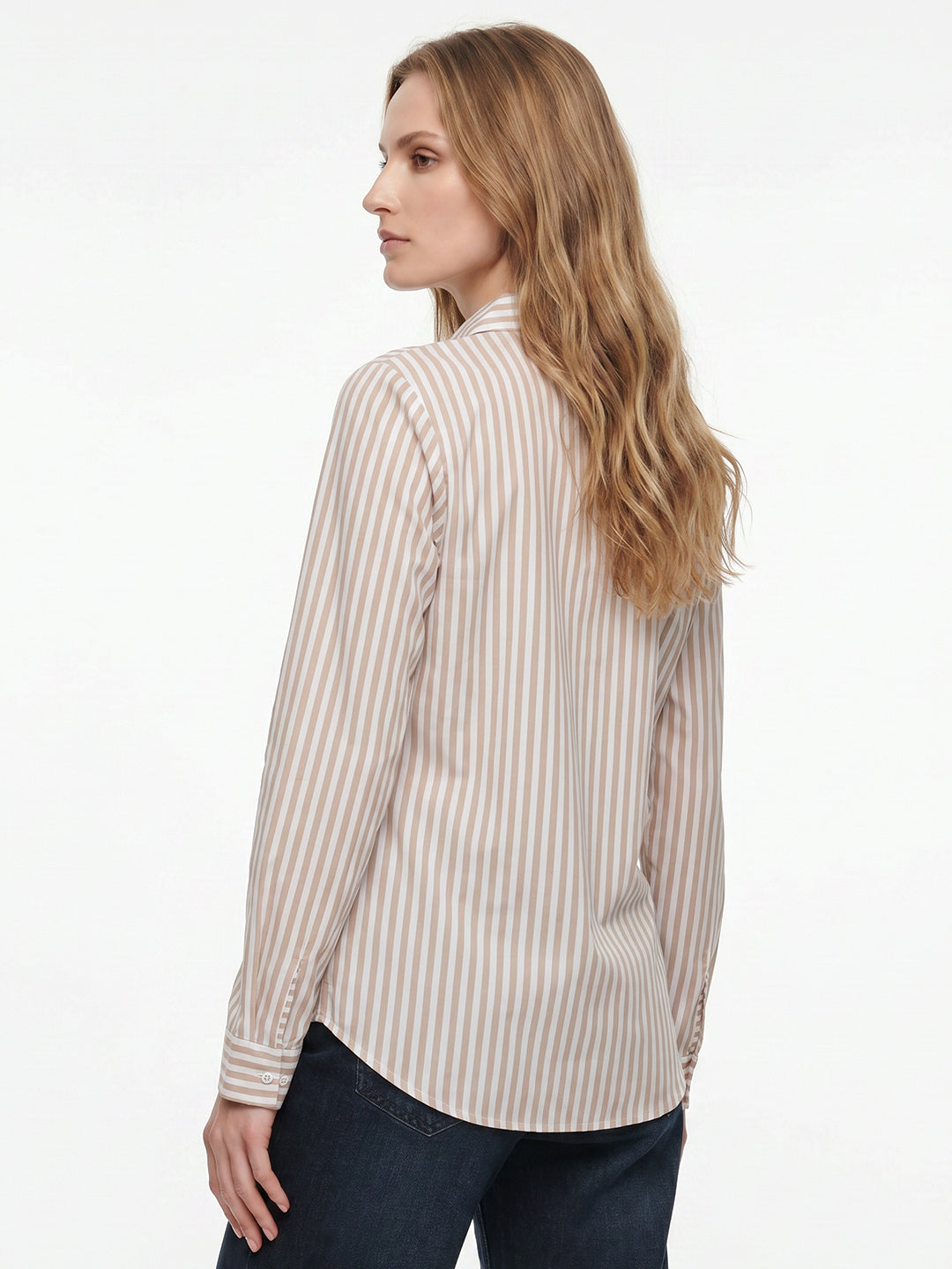Women Beige/White Shirt