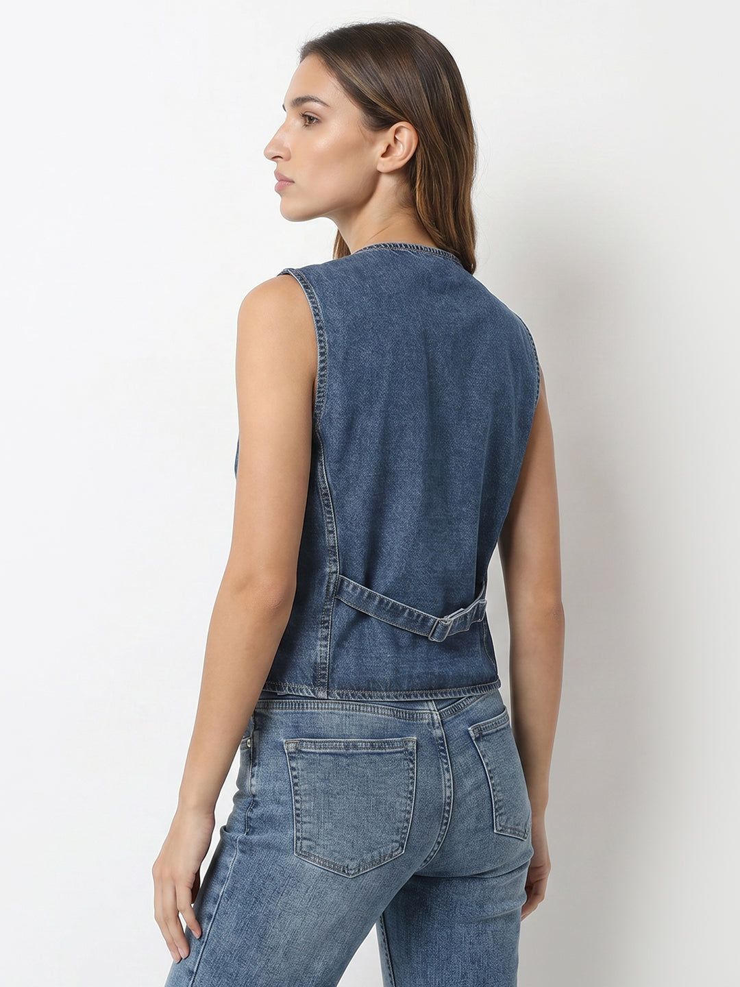 Women Dark Blue Vest