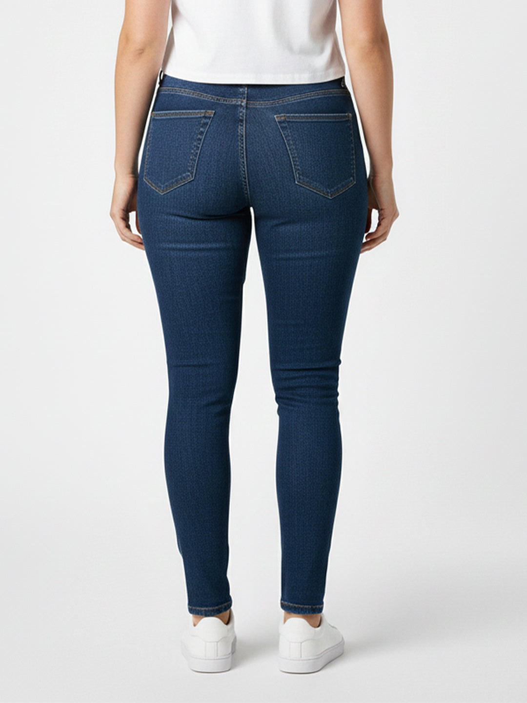 Women Blue High-Rise Skinny Jeans