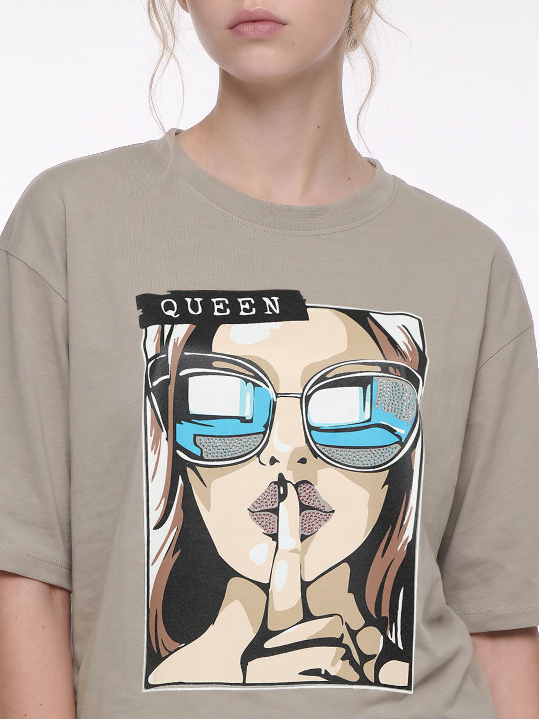 Light Oyester Oversized T-Shirt