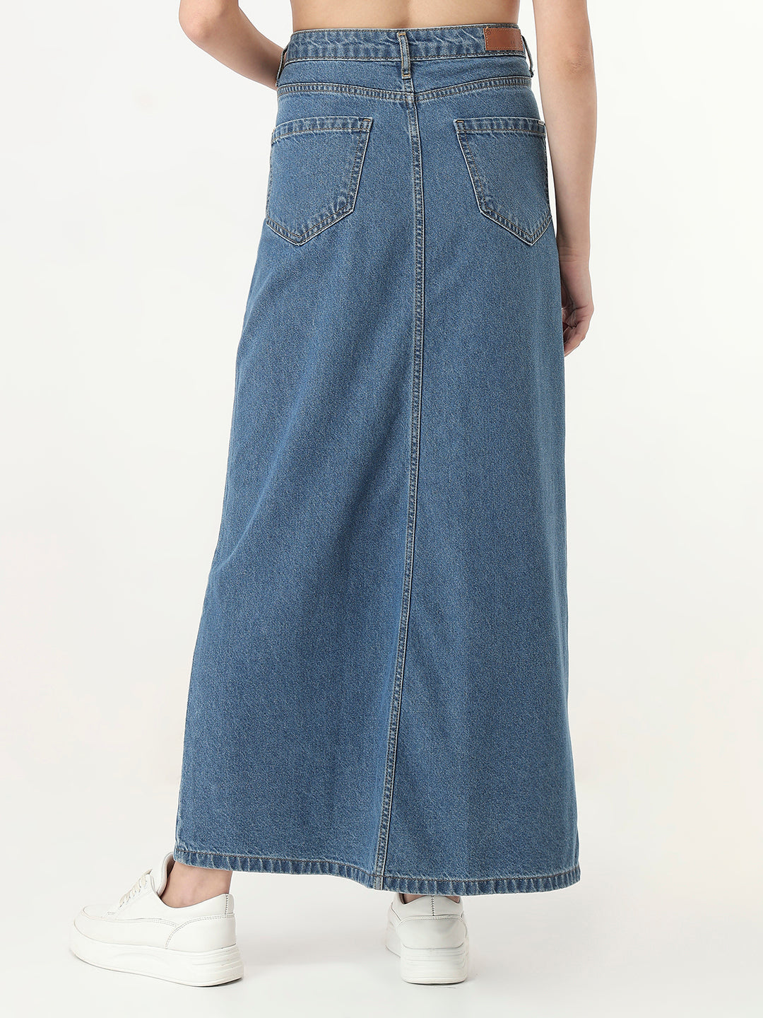 Women Dark Blue Long Skirt