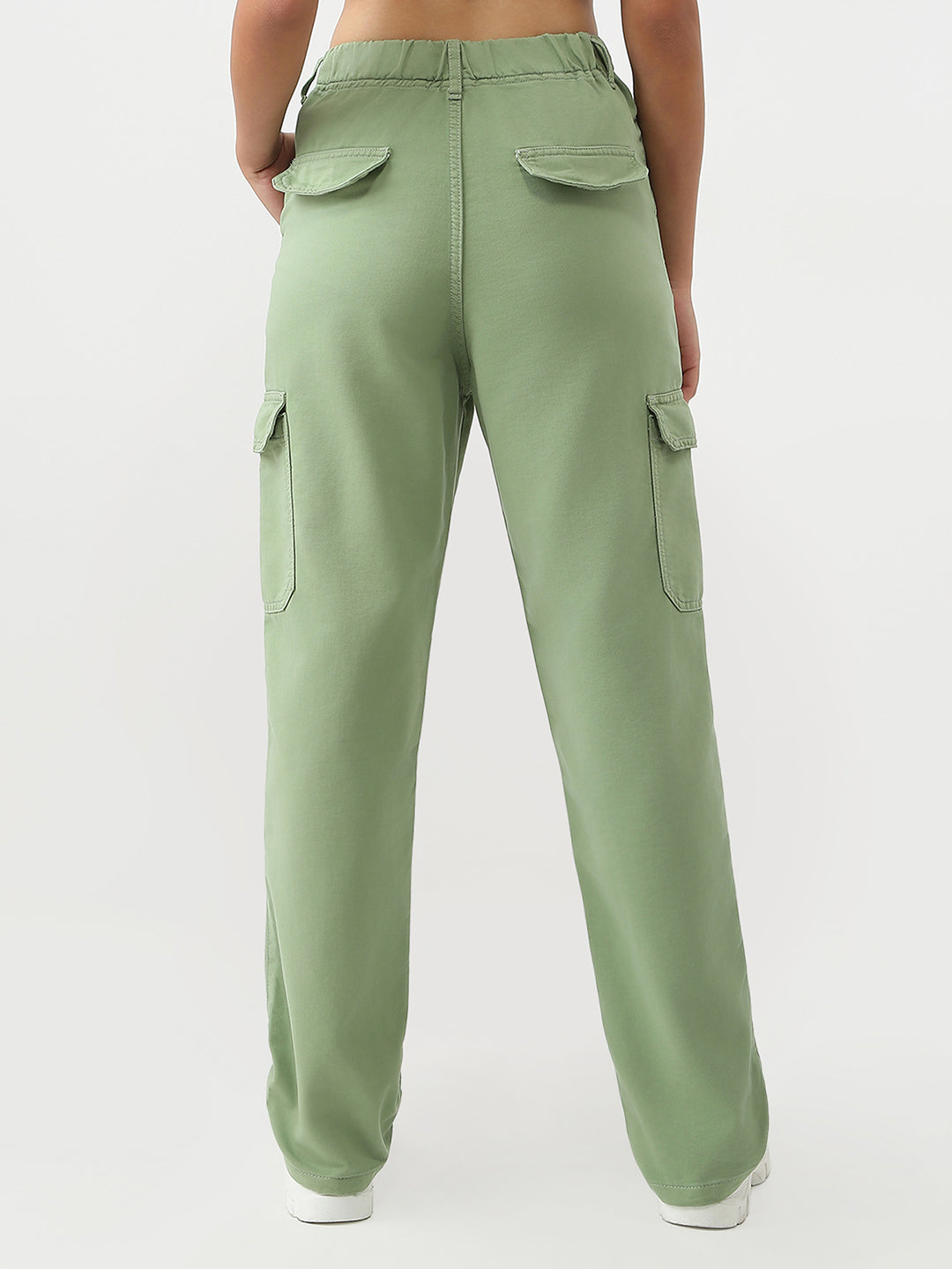 Women High Rise Loose Fit Cargo