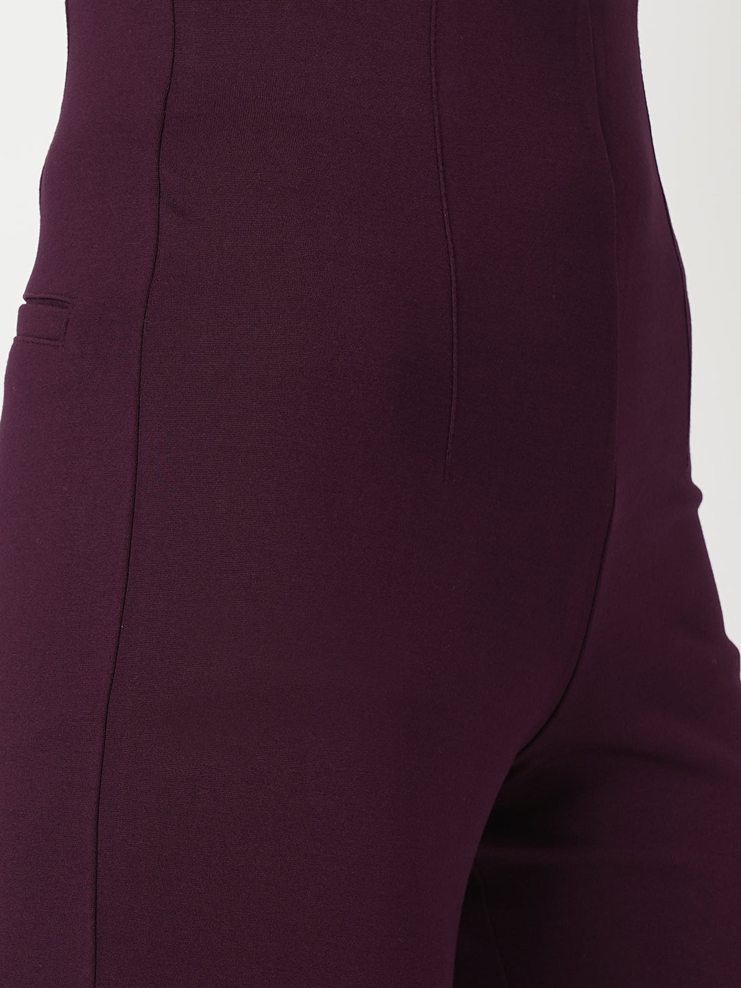 Women Wine Treggings