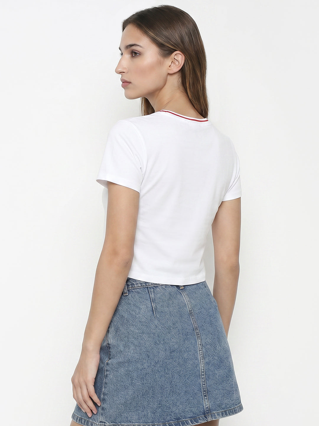 Women White Genz Tees