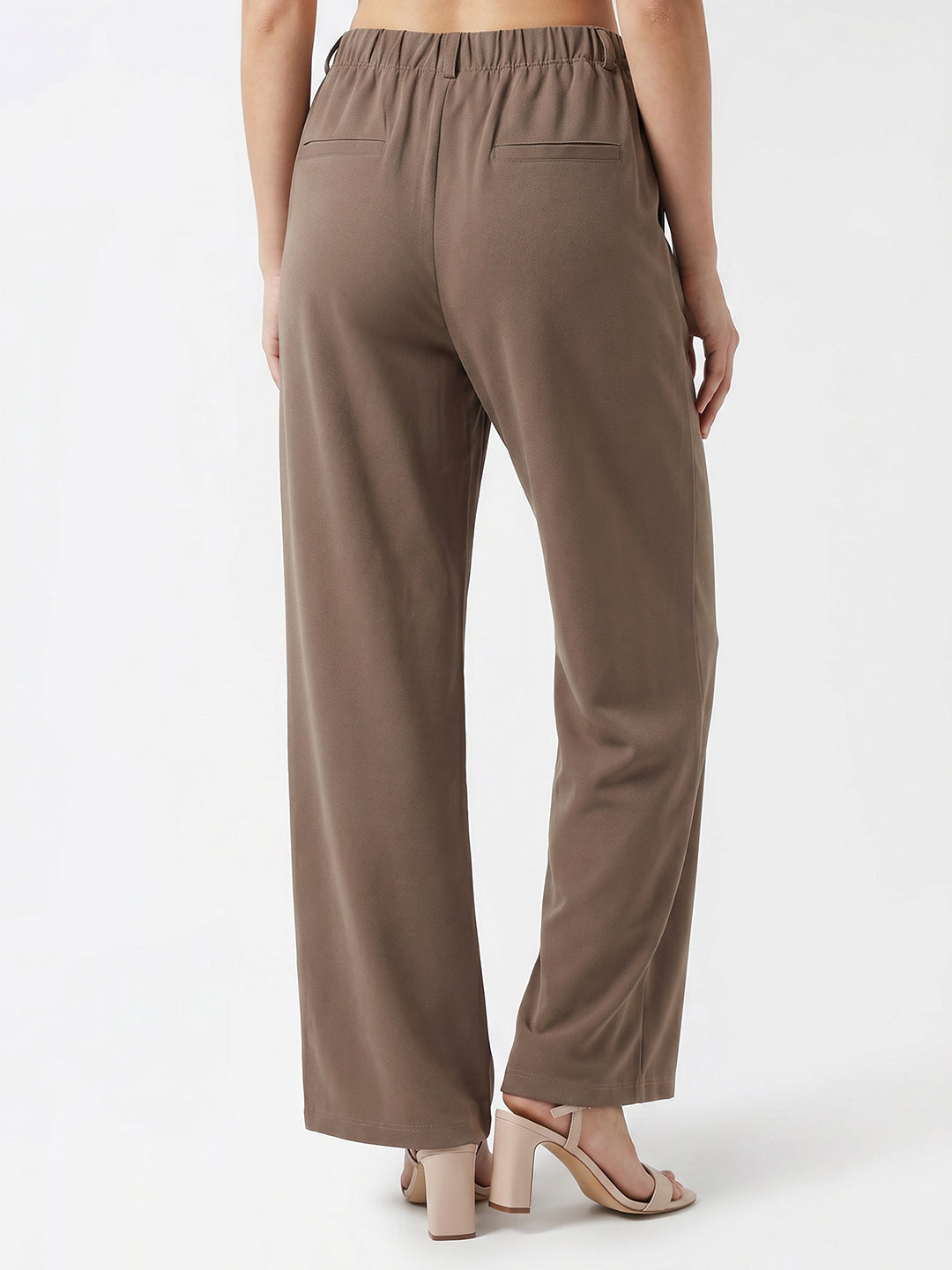Women Fawn High-Rise Straight Fit Korean Pants