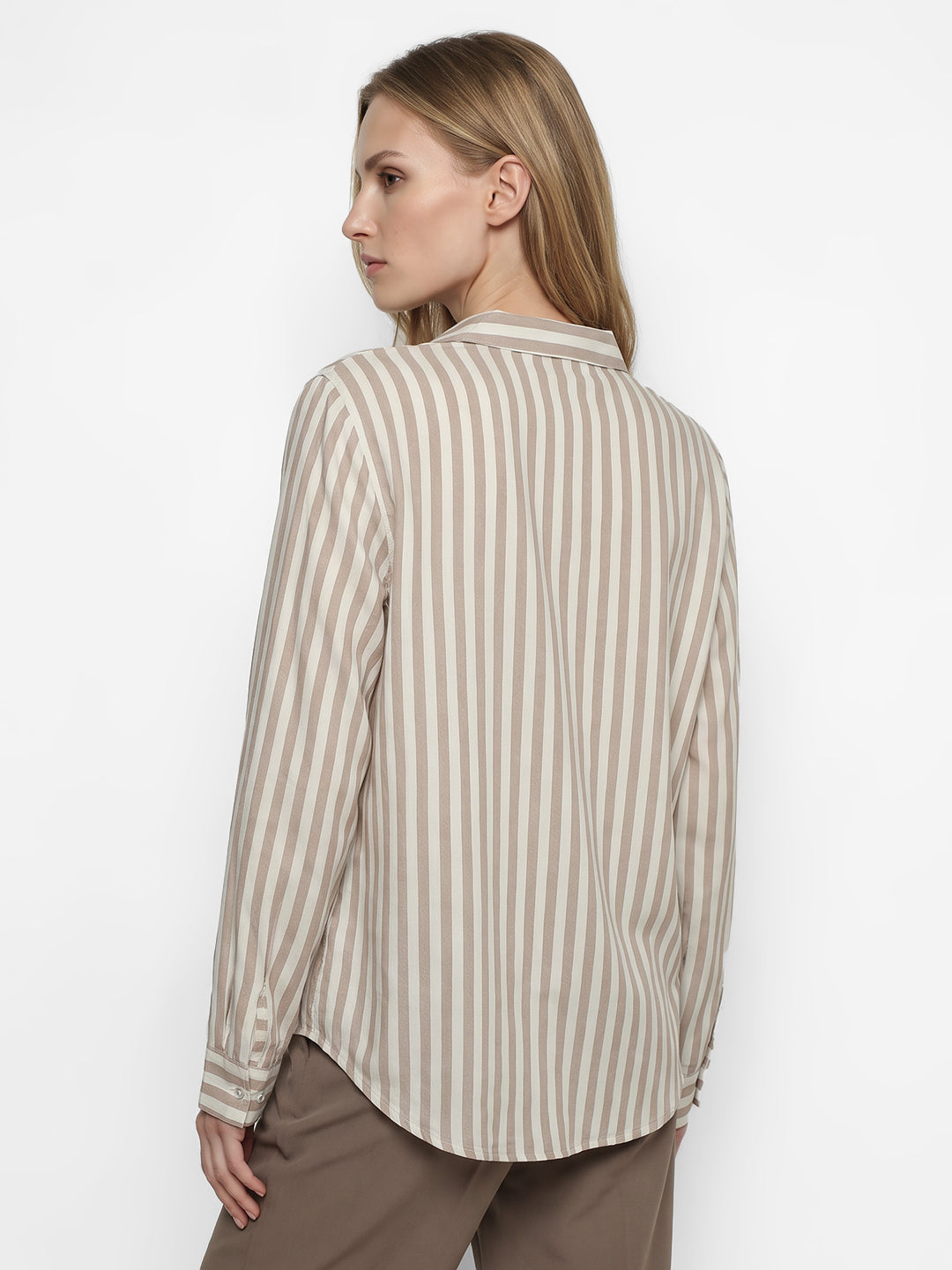 Women Beige/White Shirt