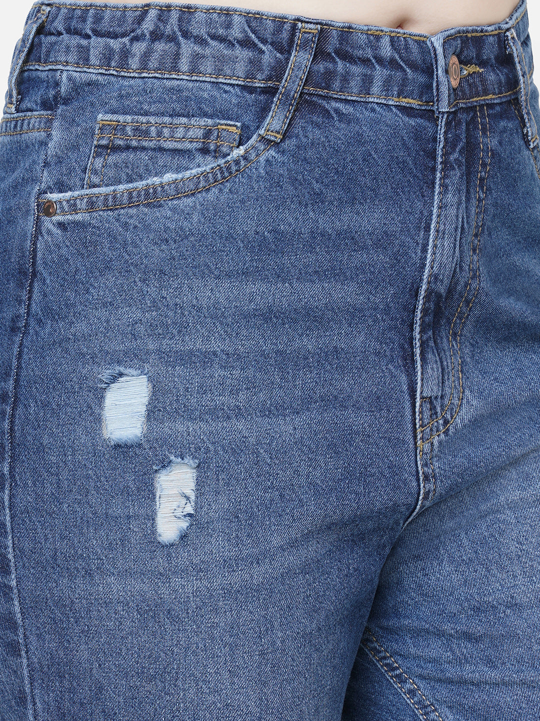Women High-Rise Mom Fit Jeans
