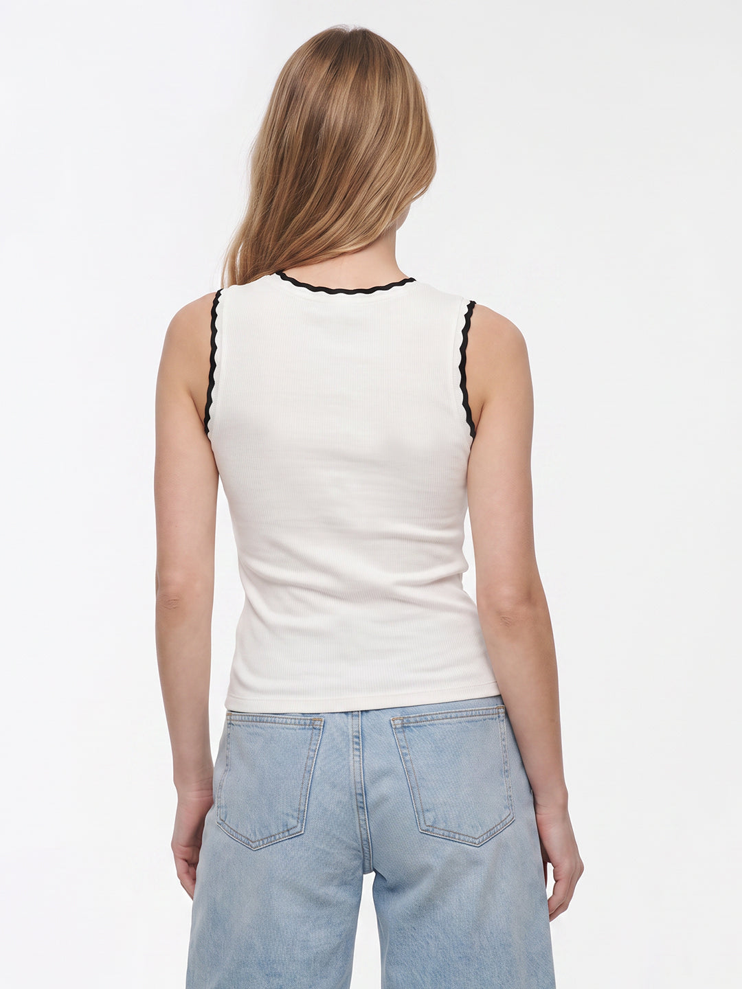 Women White Tank Top