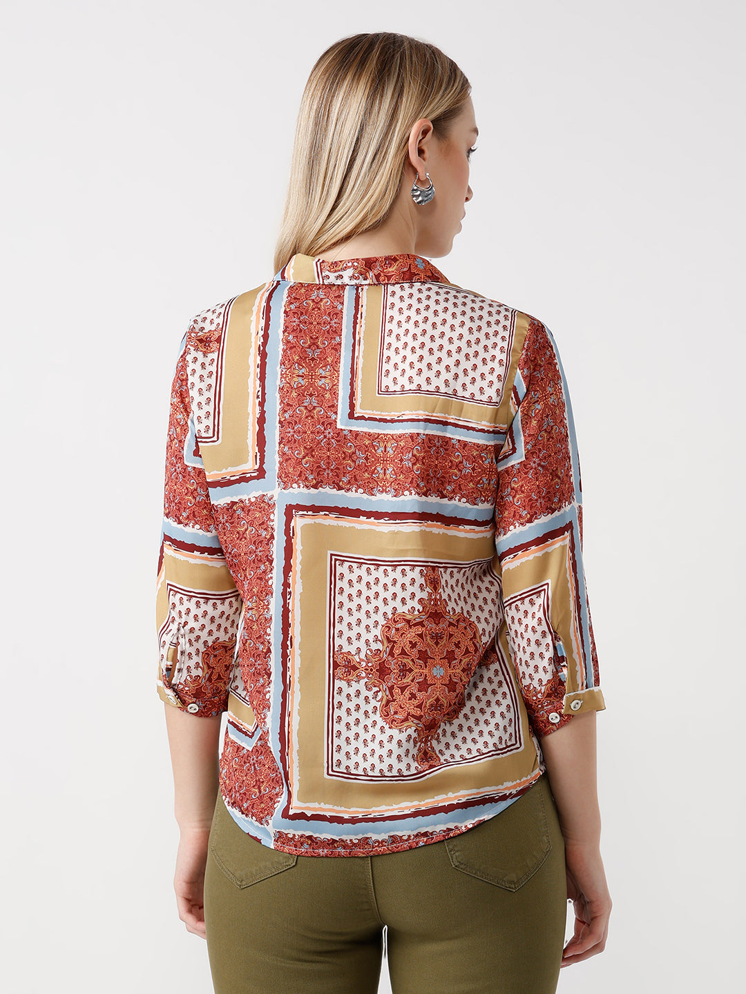 Women Slim Fit Bohemianprint Shirt