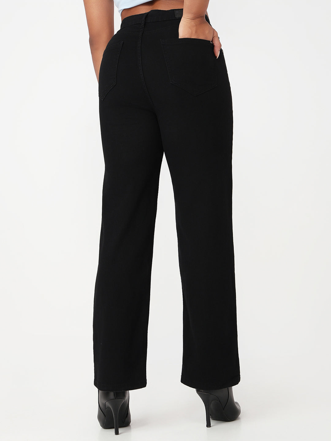 Black High-Rise Baggy Jeans