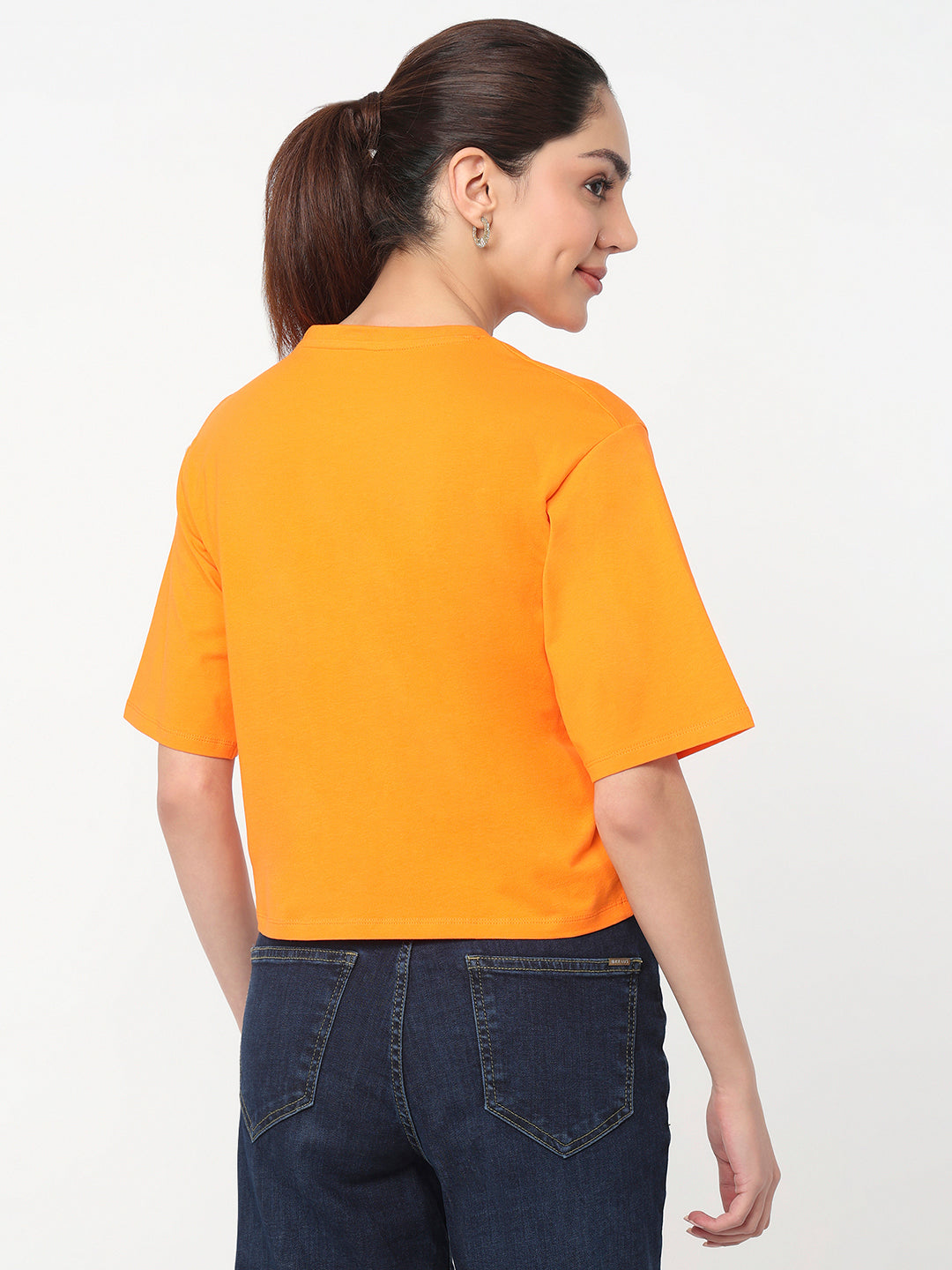 Women Autumn Glory Graphic Crop Tees