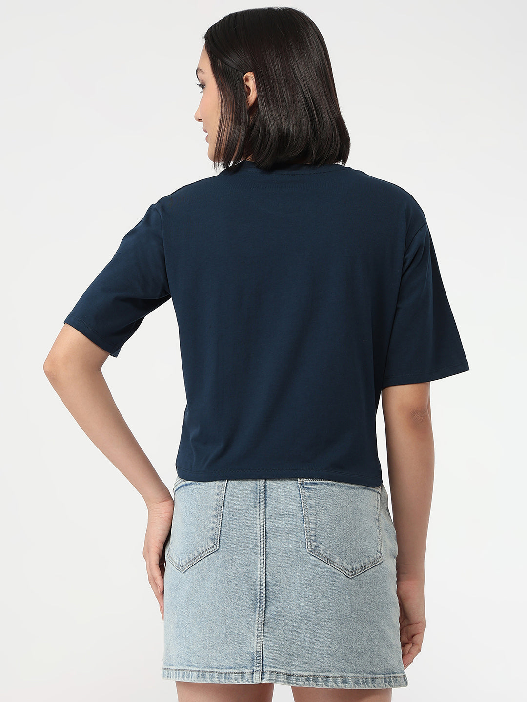 Women Airforce Slim Fit Crop T-Shirt