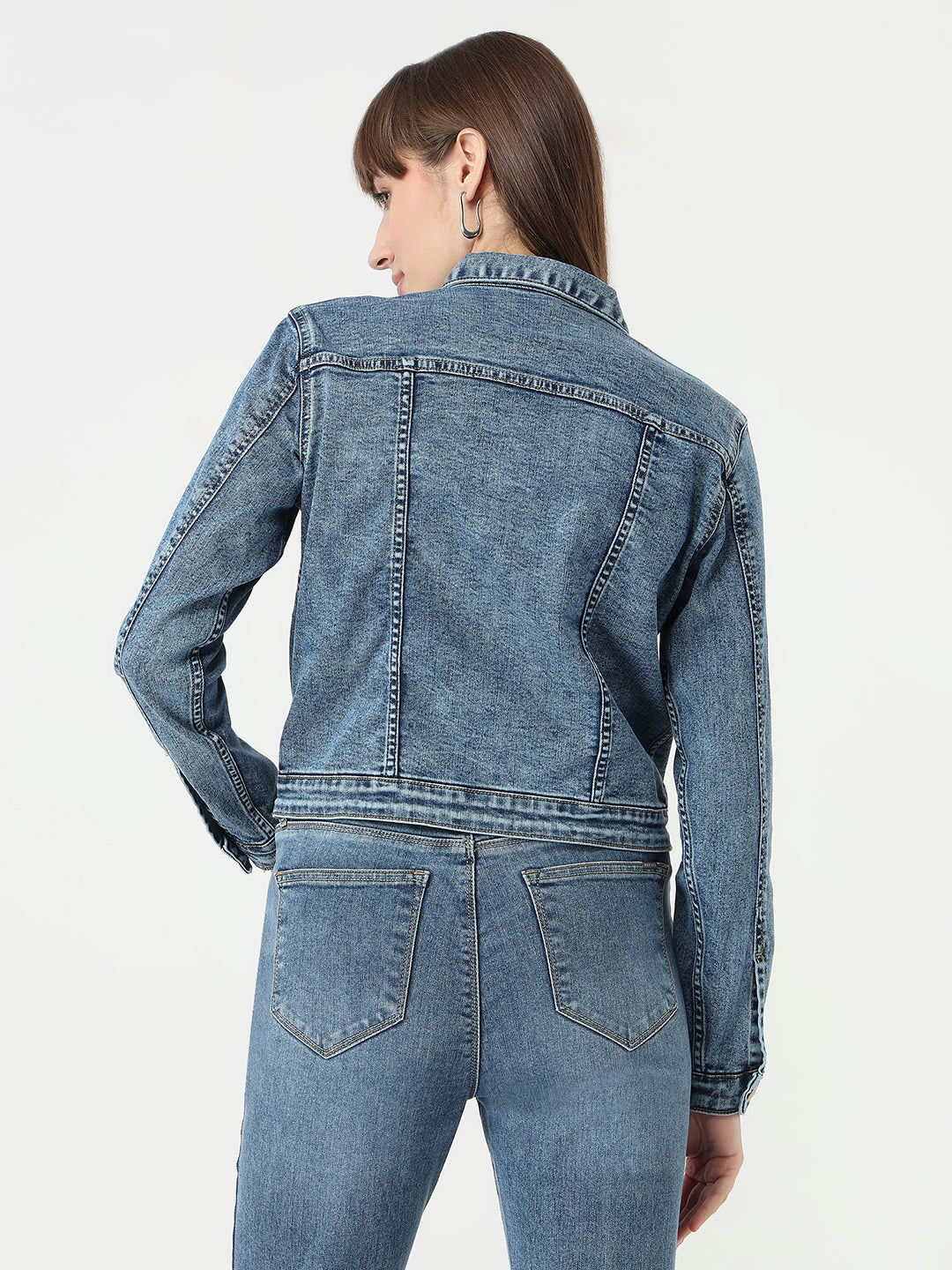 Women Light Blue Denim Jacket