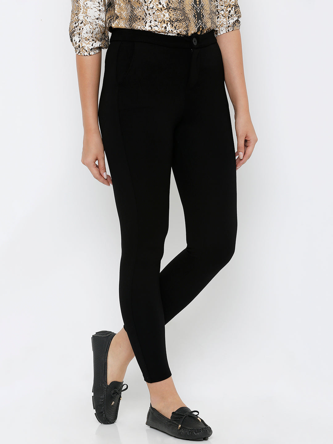 Women High-Rise Skinny Treggings