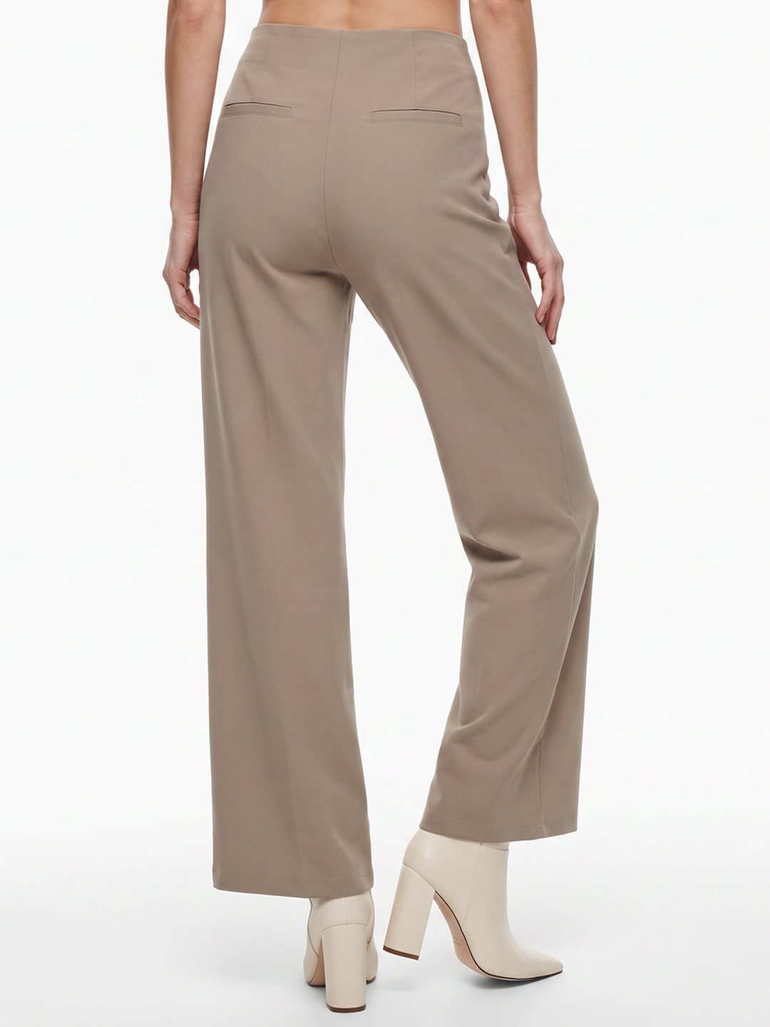 Women Oatmilk Wide Leg Treggings