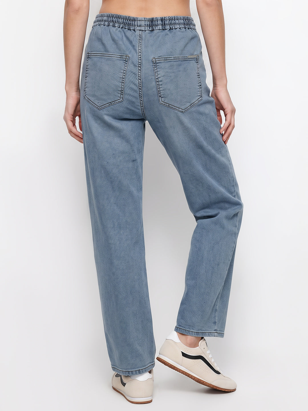 Women Blue Mid-Rise Jogger
