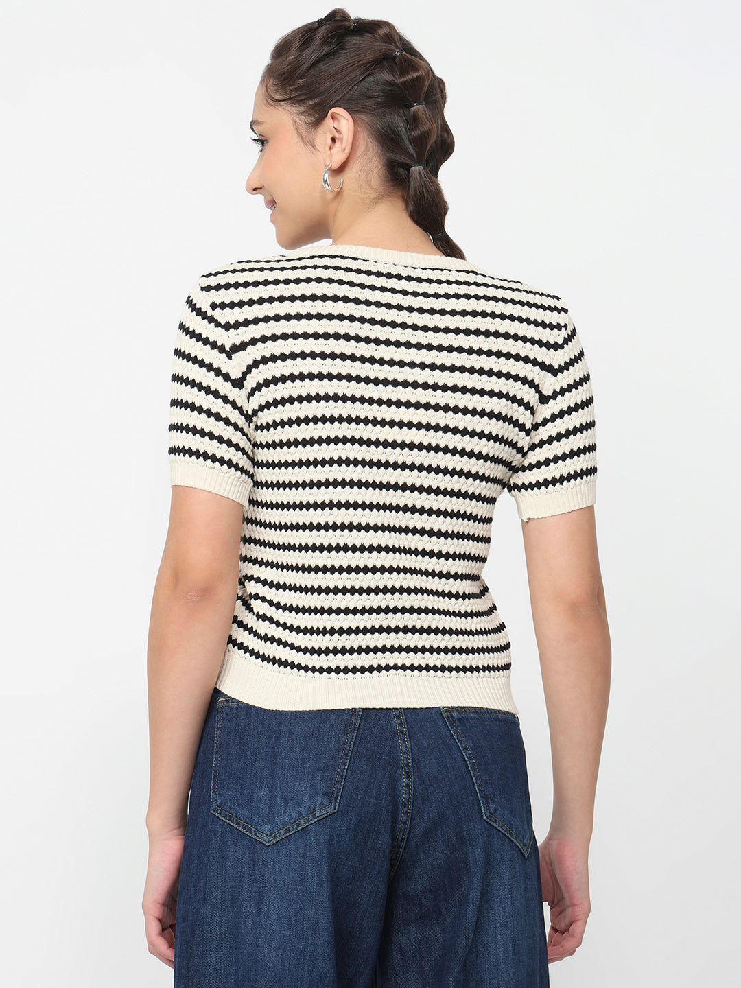 Women Black/Chalk Flat Knit