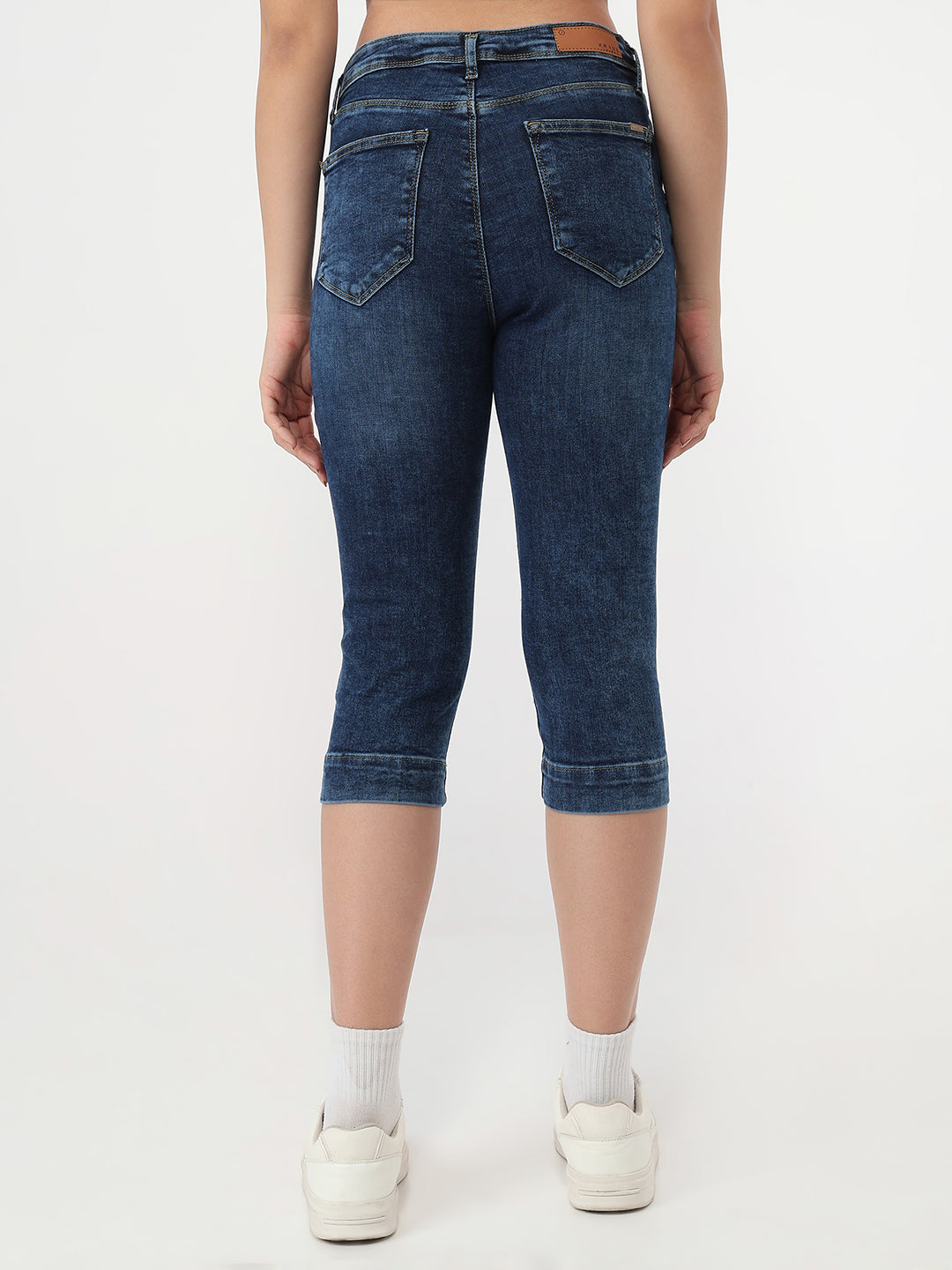 Women Blue Capri