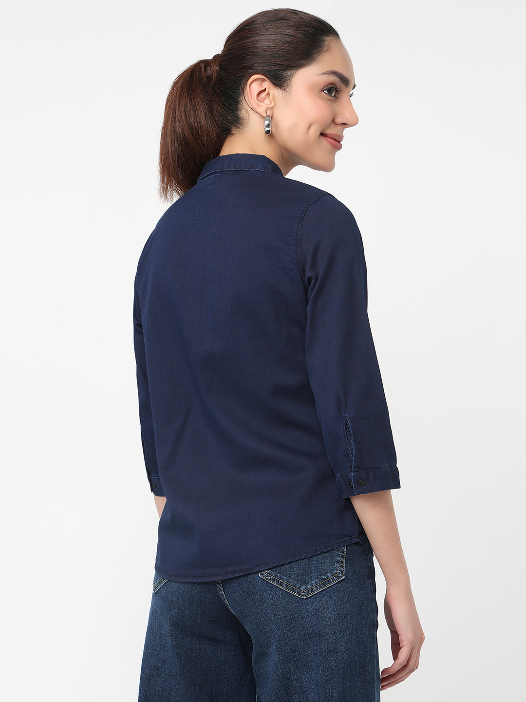 Women Ink Blue Shirt