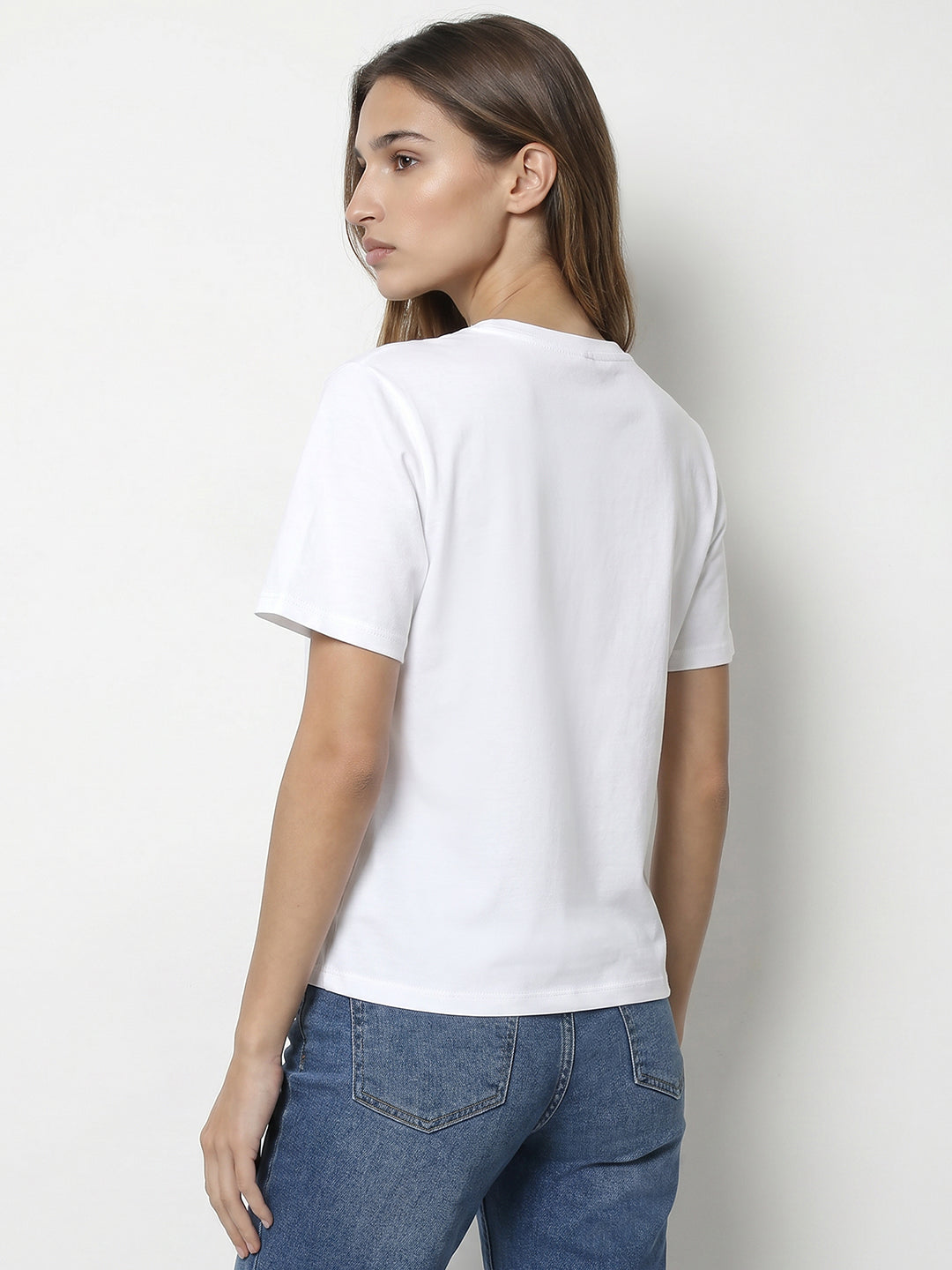 Women White Graphic T-Shirt