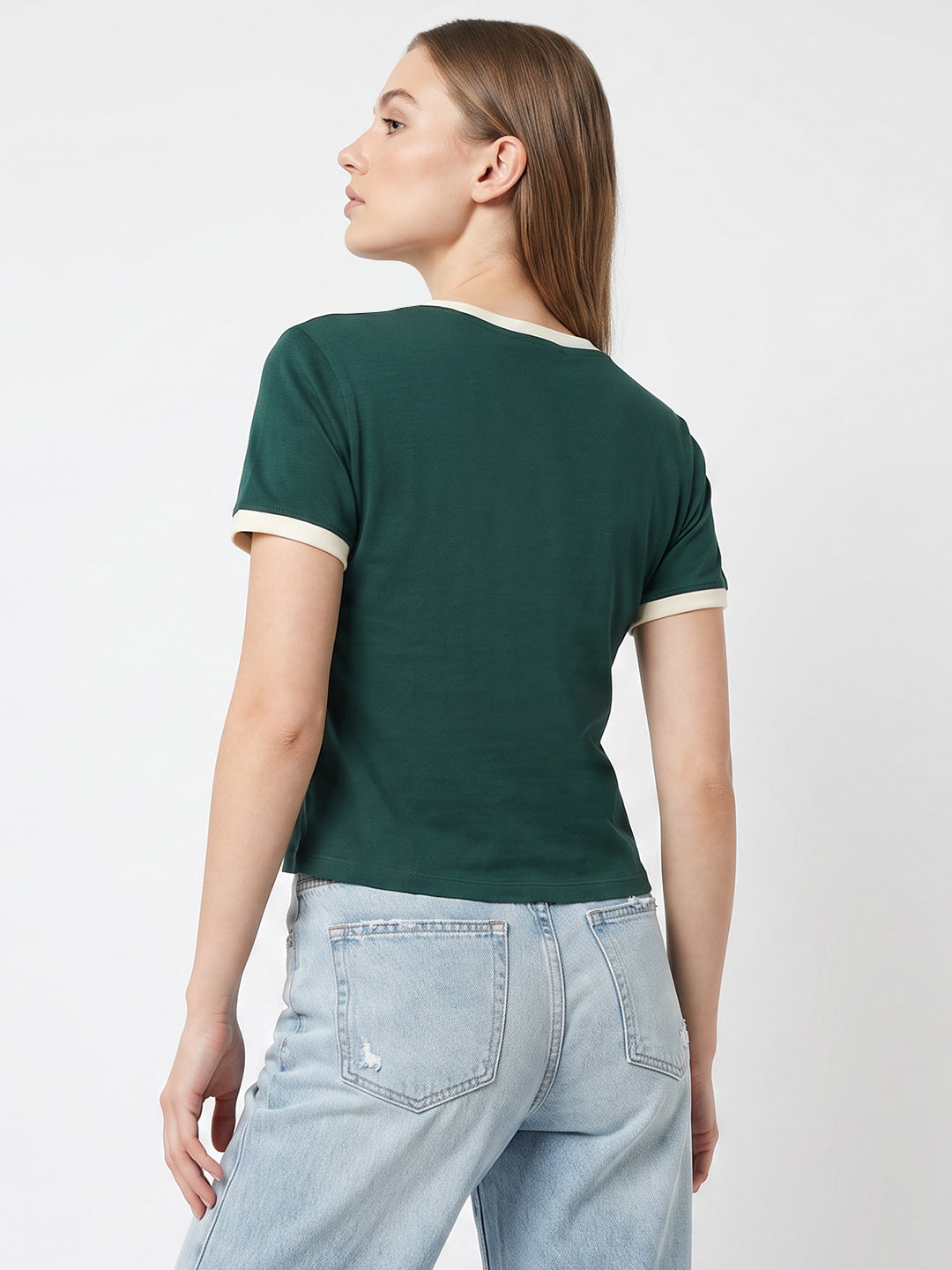 Women Bottle Green Neo Tees