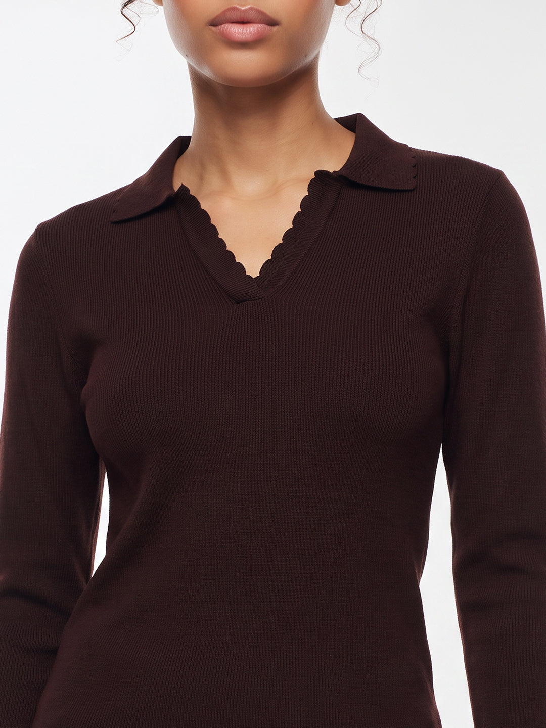 Wine Flat Knit