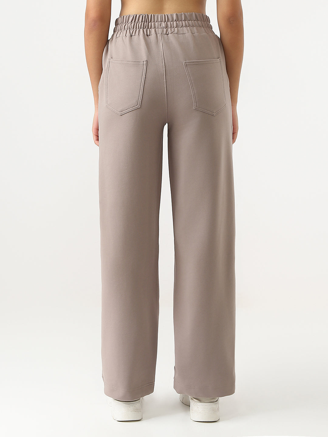 Women High-Rise Loose Fit Trousers