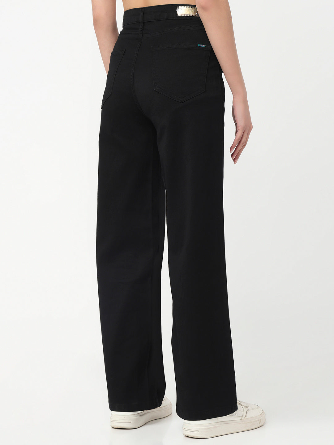 Women Black High-Rise Baggy Fit Jeans