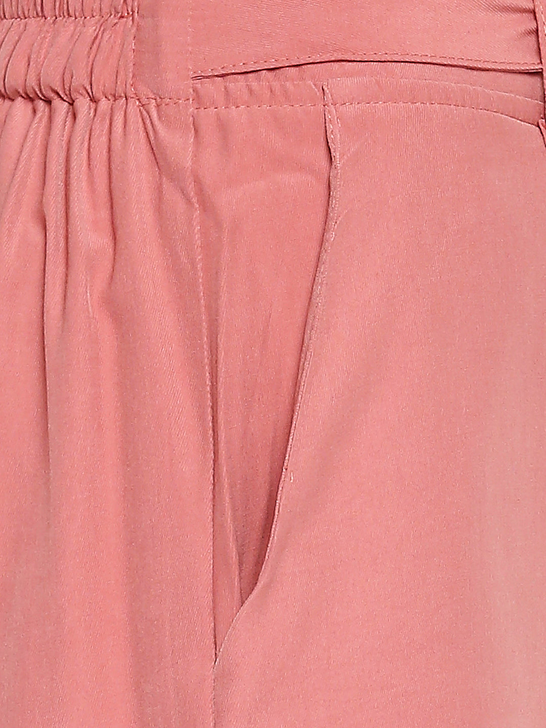 Women High-Rise Paper Bag Slim Shorts