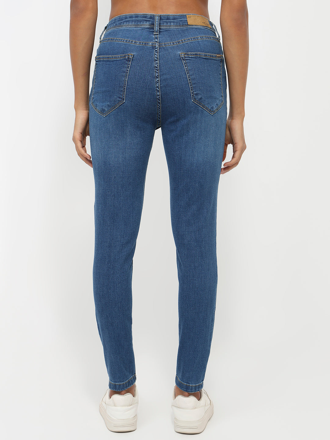 Women Blue High-Rise Skinny Jeans