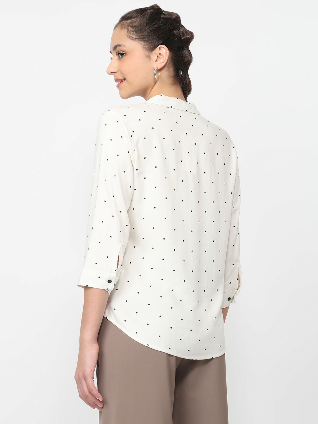 Women Off White Shirt