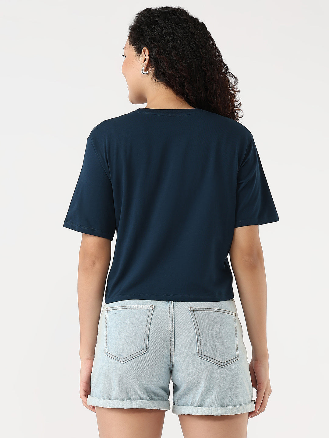 Women Airforce Slim Graphic Crop T-Shirt