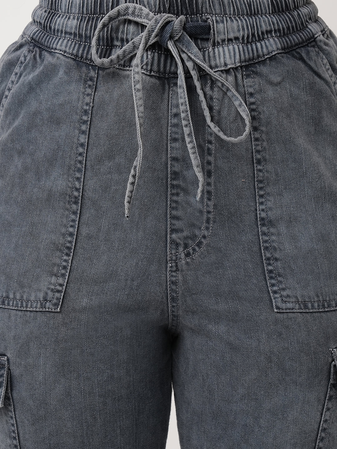 Women Grey Cargo Joggers