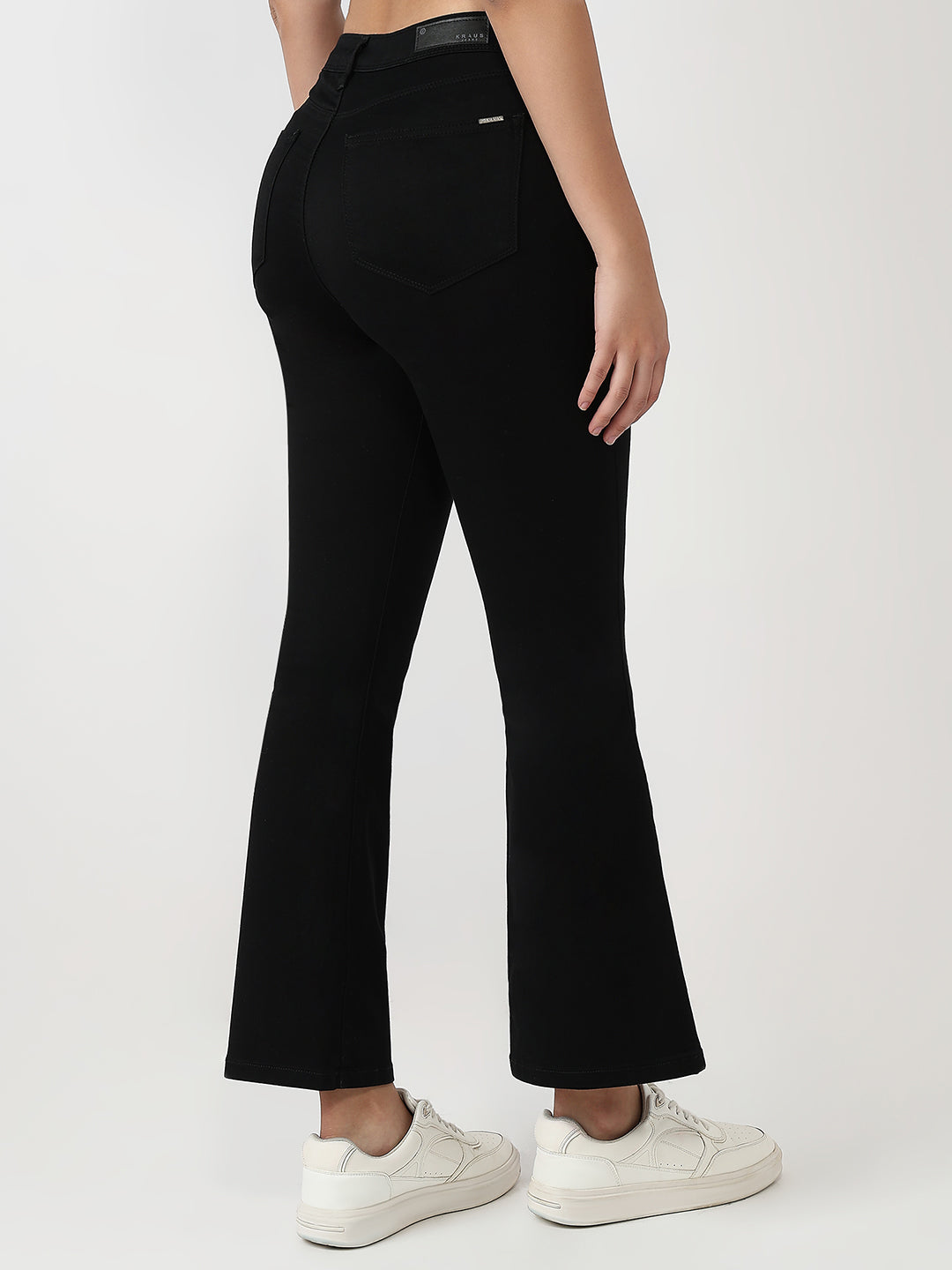Women Black High-Rise Flare Jeans