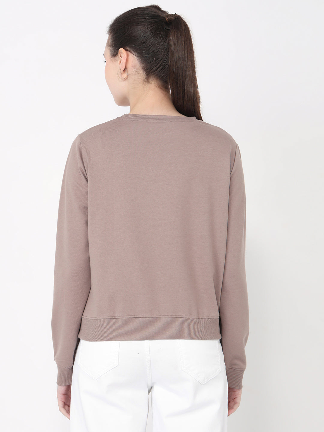 Women Oyester Slim Fit Sweatshirt